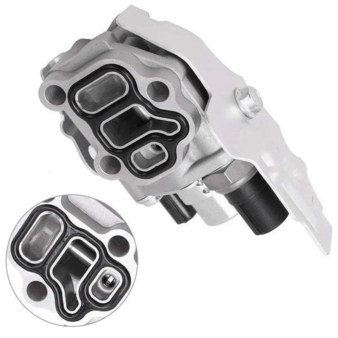 VTEC Solenoid Spool Valve With Timing Oil Pressure Switch And Gasket Drop-In Replacement for Honda Acura engines, side view