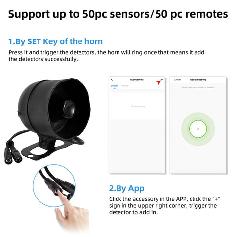 Heavy Duty Wifi Siren Host For Smart Home Security Rock Solid Knockout Protection Expanding Up To Fifty Sensors Without Hassle Top Shelf Instant Alerts In Black, shown with setup instructions.