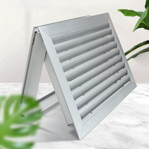 Two Sided Aluminum Louvered Door Vent 20 By 12 Inches For Interior Doors Silver Air Vent Grille showcased on a surface
