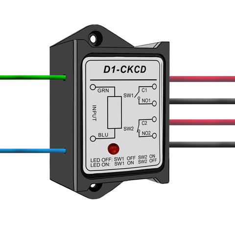 12V Relay Module DPST 1NO 1NC 8A With LED Indicator, Heavy Duty Relay Board For AC DC Control, Ultra Low 33mA Draw, Universal Input 10 To 13V AC Or 9.6 To 15V DC, Plug And Play For Arduino And DIY Projects. black relay module with LED and wiring leads