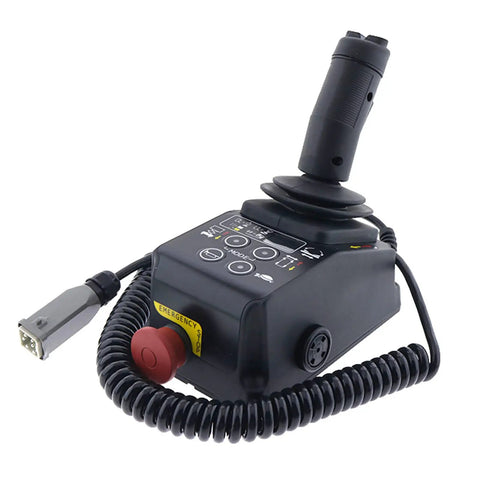 Premium Control Box Featuring 39122200 And 301025 Part Numbers with joystick and emergency stop for Jcb Scissor Lifts.