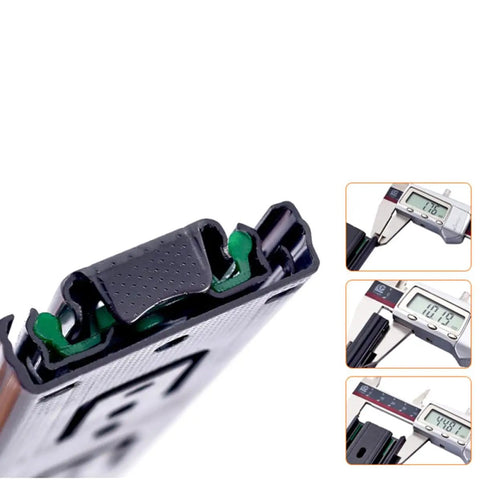 Close-up view of Top Shelf Heavy Duty Steel Ball Bearing Drawer Slides With Soft Close, showing precision engineering details.