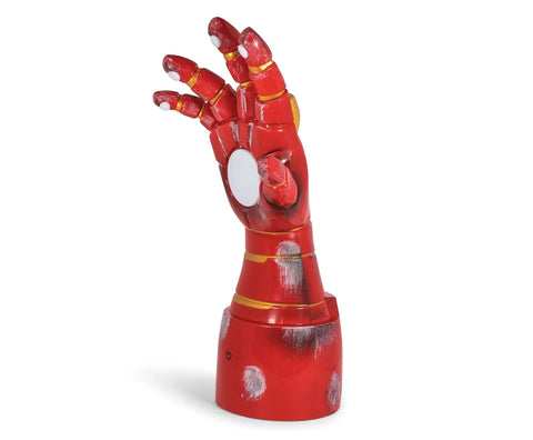 Iron Man Gauntlet LED Mood Light Desk Lamp For Marvel Fans, Totally Lit Repulsor Glow Night Light, 14 Inch Collectible