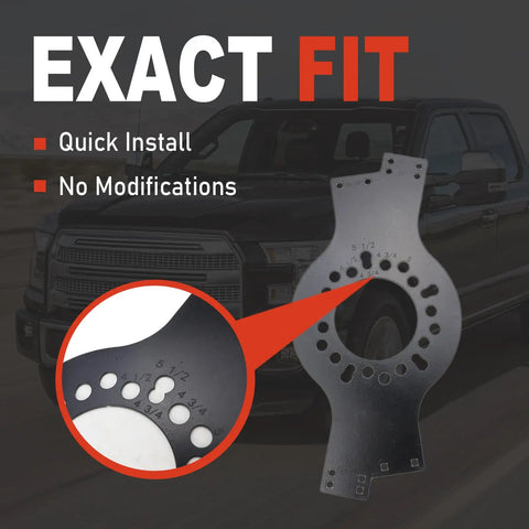 Heavy Duty 5 Lug Wheel Fitment Tool Offset Measuring Simulator For 14 To 22 Inch Rims showing exact fit measurements.