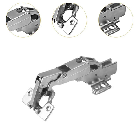 Heavy Duty Hydraulic Corner Cabinet Hinge With Soft Close Foldable Inset Cupboard Hinge for Frameless Cabinets metal detail