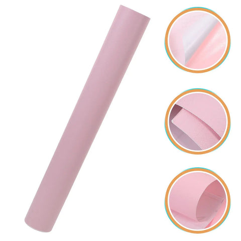 Solid Pink Peel And Stick Wallpaper Waterproof PVC Wall Cover With Nifty Self Adhesive Backing For Quick Cabinet Makeover roll.