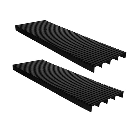 Antistatic Bar Rack With Split Tray Lid, 2 Pack ESD PCB Tray Organizer For Relays And Safety Wristbands, black textured trays