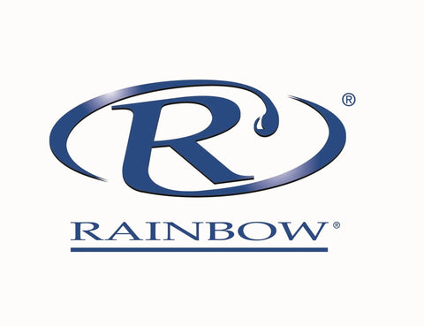 Logo of Rainbow Vacuum, associated with Genuine SRX PN3 Brush Roll Assembly Version 1 For E Series Vacuum PN2 Nozzle Gray Replacement Part