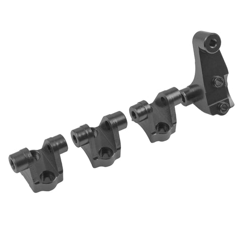 Dope Aluminum Alloy Axle Mount Set Suspension Links Stand For TRX-4 TRX-6 1/10 RC Crawler Upgrade Parts Part No 8227 CNC Machined Titanium Red Premium Finish