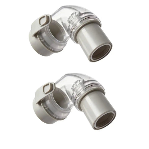 Clip On Respiratory Adapter Replacement Part Made Of Durable ABS For Breathing Tubes And Oxygen Attachments Universal Connector
