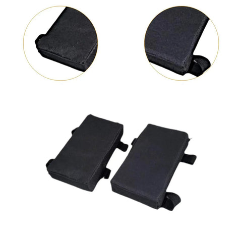 2 Piece Squat Pad Set For Hack Squat And Shoulder Cushions Thick Foam Non Slip Gym Pad With Straps, black Oxford cloth pads