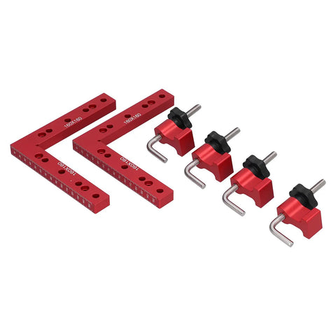Straight Shooter Aluminum Woodworking Jig For Snap Tight Corner Clamping And Splicing 160X160Mm Splice Board with clamps and spacing blocks