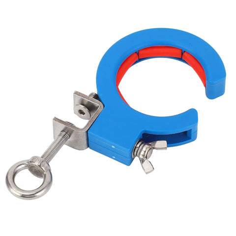 Cable Tray Roller With Opening Cable Guide Clamp And Adjustable Wire Pulling Pulley For Inside And Outside Corner Applications Pro Grade Smooth Wire Guiding To Cut Snags And Friction Easier Threading And Cleaner Cable Runs, blue nylon roller with stainless clamp