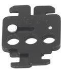 Snap On Circuit Breaker Lockout Device A4 Steel Three Hole Design for easy and quick setup on industrial equipment.
