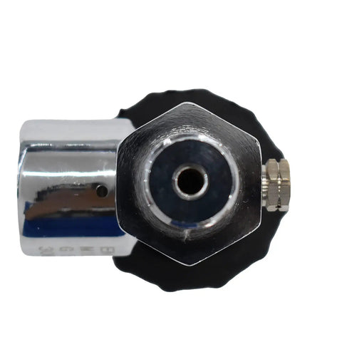 Front view of 4500 PSI High Pressure Dive Tank Valve For PCP Paintball Fill Station With Stainless Steel Body M18x1.5 Thread G5/8 Outlet