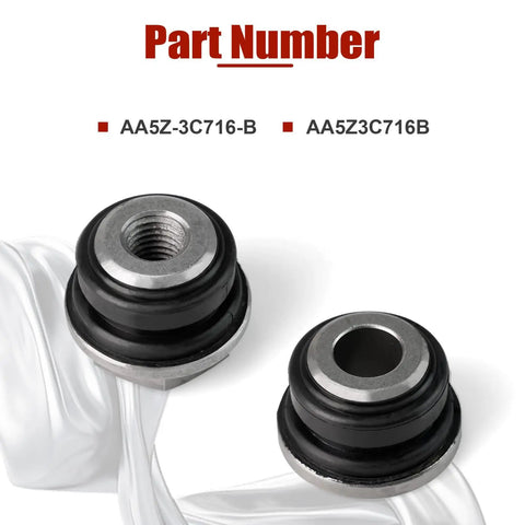 Close-up of 4 Piece Rack And Pinion Bushing Kit For Ford Explorer Flex, showing durable polyurethane bushings and hardware.