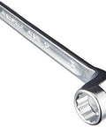 Close-up of Double Ended Ring Wrenches Set With Offset Heads 8 Piece Chrome Alloy Steel Chrome Plated Spanner Kit For Confined Spaces