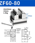 Gotta Have This Tough As Nails 4 5 Axis Self Centering CNC Machining Vise Featuring Rock Solid Pneumatic Fixture And Rapid Positioning Build for ZF60-80 model dimensions