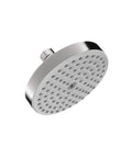Raindance S Air Infusion Showerhead With RainAir 1 Spray, AirPower QuickClean Chrome Finish, side view, 6-inch head