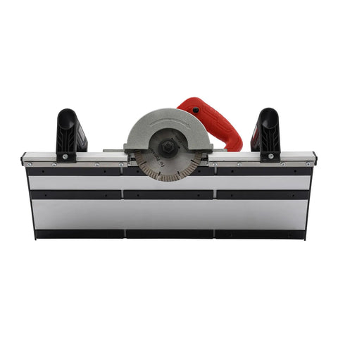 Front view of Pro Grade 1200W Tile Chamfering Machine Delivers Sharp 43 Degree Bevel Edges With 13000 RPM Power Electric Tile Cutter