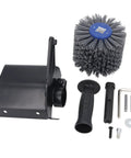 Grinder To Polisher Conversion Kit With Pro Grade M14 Handle And Wire Drawing Attachment Burnishing Wheel And Polishing Tool Set