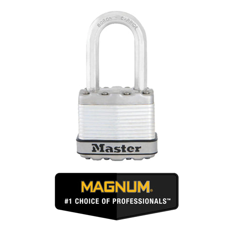 Weatherproof Outdoor Padlocks With Long Shackle Four Pack For Gates Fences And Sheds Keyed Alike with chrome finish and Master logo