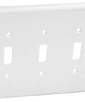 Oversized 3 Gang Toggle Switch Wall Plate In White Thermoset Plastic With Smooth Finish Built To Last And Three Toggle Configuration Model 88111 Easy To Install In Any Standard Wall Box
