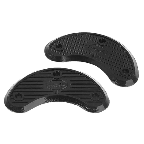 Straight Up Durable Rubber Shoe Sole Pads Anti Slip Heel Tip Replacements Pro Move Non Skid Traction For All Day Wear Beefy Exact 45 mm Fit Two Pack No Cap Secure Hold, black rubber heel tips.