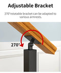 Heavy Duty Matte Black Deck Railing Post And Banister Column Built Tough For Quick Side Mount Installation On Staircase Adjustable bracket