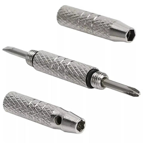 Two Pack Handy Mini Eyeglasses Screwdriver Set 4 In 1 Repair Tool With Hex Phillips Flat Torx Heads