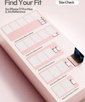 Comparison chart with five pink desk mats for iPhone and A4 sizes, including Leather Desk Protector Mat For Office And Home Large Mouse Pad Non Slip PU Leather Blotter Waterproof Writing Pad Light Pink 23.6 By 13.8 Inches Perfect For Your Laptop Keyboard And Desk Setup.