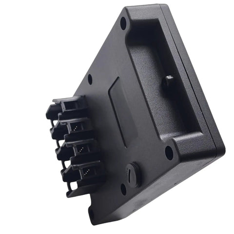 Top Shelf Aftermarket Ground Control Box Swap Compatible With Genie Gen 6 Scissor Lifts Part 137692GT, black controller with six buttons.
