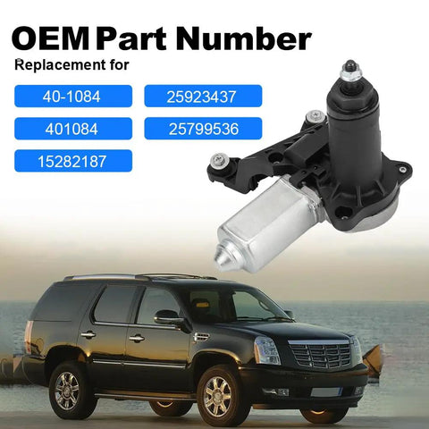 Direct Fit Rear Wiper Motor For Cadillac Escalade And ESV 2007 To 2014 Plus Chevrolet Suburban 1500 with OEM part numbers.