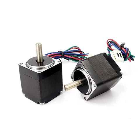 1.8 Degree Nema 11 Stepper Motor 28x28mm Frame With 5mm Shaft 2 Phase 4 Wire Hybrid Stepping Motor, black motor with wires