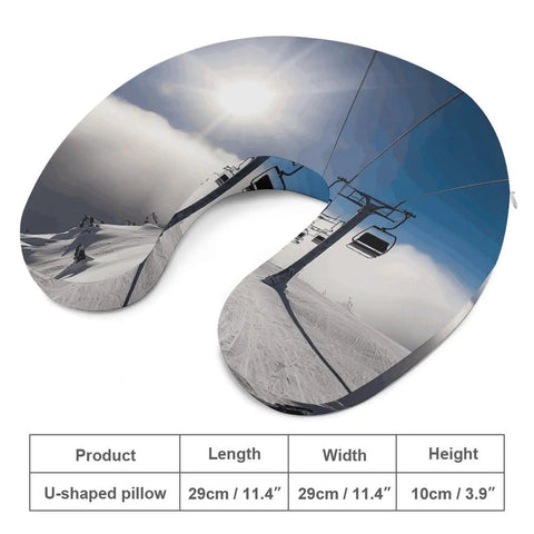 Sunshine U Shape Travel Pillow For Long Haul Flights And Office Naps, Ergonomic Neck And Head Support With Comfy Memory Foam design