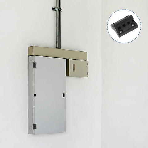 Black Plastic Cabinet Door Hinges 1.57 Inch Screw Mount Lift Off Enclosure Hinges For Control Panels And Distribution Boxes