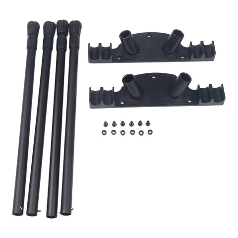 Folding Camping Table Legs With Adjustable Height From 16.9 To 24.4 Inches, Beefy Heavy Duty Metal DIY Furniture Leg components