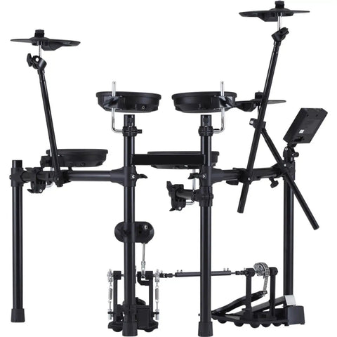 Compact Electronic Drum Kit With Dual-Ply Mesh Pads For A Realistic Feel And Expressive Play, Bluetooth Audio And MIDI