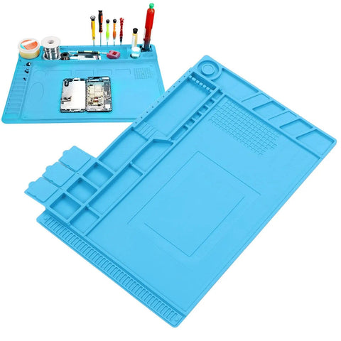 Heat Resistant Silicone Soldering Mat With Anti Static Magnetic Repair Station for Cell Phones Laptops and Watches