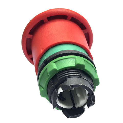 Straight Up Badass Aftermarket Emergency Stop Button For Heavy Duty Scissor Lifts And Rough Terrain Gear Sweet Safety Swap Part 147051 with colorful casing