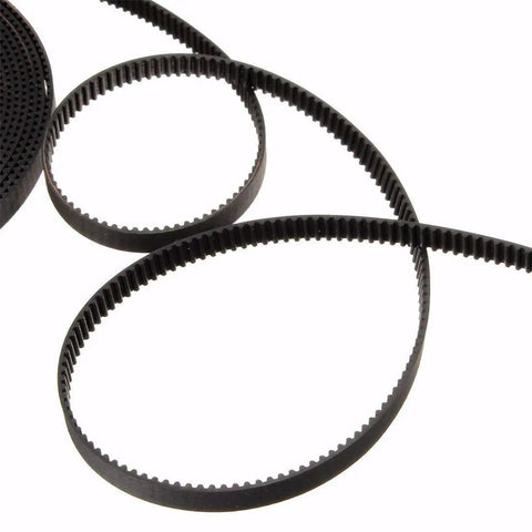 5M GT2 Timing Belt Kit For 3D Printers, 6mm wide belt shown in coiled view, tooth profile visible, suitable for precise motion upgrade.