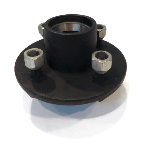 Four Pack Trailer Axle Kits With Four On Four Inch Bolt Idler Hub And One And A Quarter Inch Round BT8 Spindle For 1250 Pound Hub Capacity