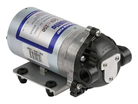 12V DC Diaphragm Pump High Flow 1.8 GPM At 50 PSI With Internal Bypass for Ag Sprayers and Liquid Transfer, side view