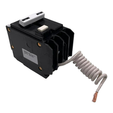 GFCI Two Pole Circuit Breaker, 30 Amp, 120 240 Volt, Common Trip, Self Test, 10 KAIC, 14 4 AWG, Fits 1 Inch Spaces