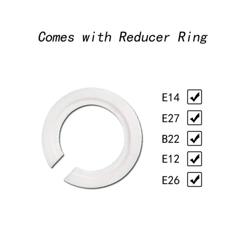 Image of a reducer ring for a Three Tier Beads Pendant Shade Chandelier with acrylic jewel droplets and chrome silver frame beaded lampshade.