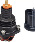 Rite-Temp Thermostatic Cartridge For Shower Valve With Mud Guard 9 GPM At 45 PSI Single Lever Control, shown with mud guard