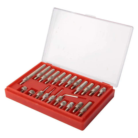 Pro Grade Dial Indicator Extension Set With Steel Probes 22 Tips M2.5 Thread 0.01mm Resolution Stainless Steel Test Indicator Points Kit