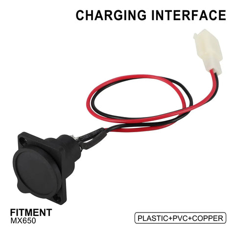 Charging Port Socket Compatible With MX650 MX500 SX500 EVO500 800 EcoSmart Metro And More Electric Dirt Bikes And Scooters