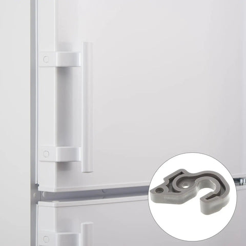 Essential Black Plastic Refrigerator Door Stopper Clip For Modern Kitchens With Universal Compatibility and Secure Closure close-up.