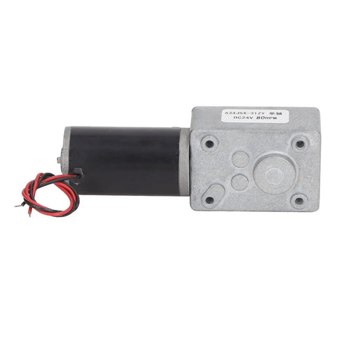 Straight Up Reliable DC24V Self Locking Gear Motor With Reversible Single Shaft And Heavy Duty Aluminum Housing Delivers Locked Stability At 80RPM